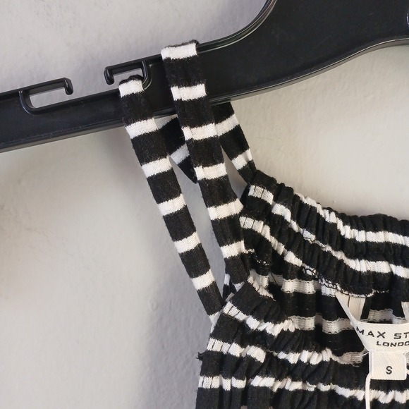 Max Studio Women's Size Small Tiered Maxi Dress Stripes Sleeveless Long NWT $158 - Picture 9 of 16